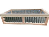 5x3 Cedar & Galvanized Metal Garden Bed